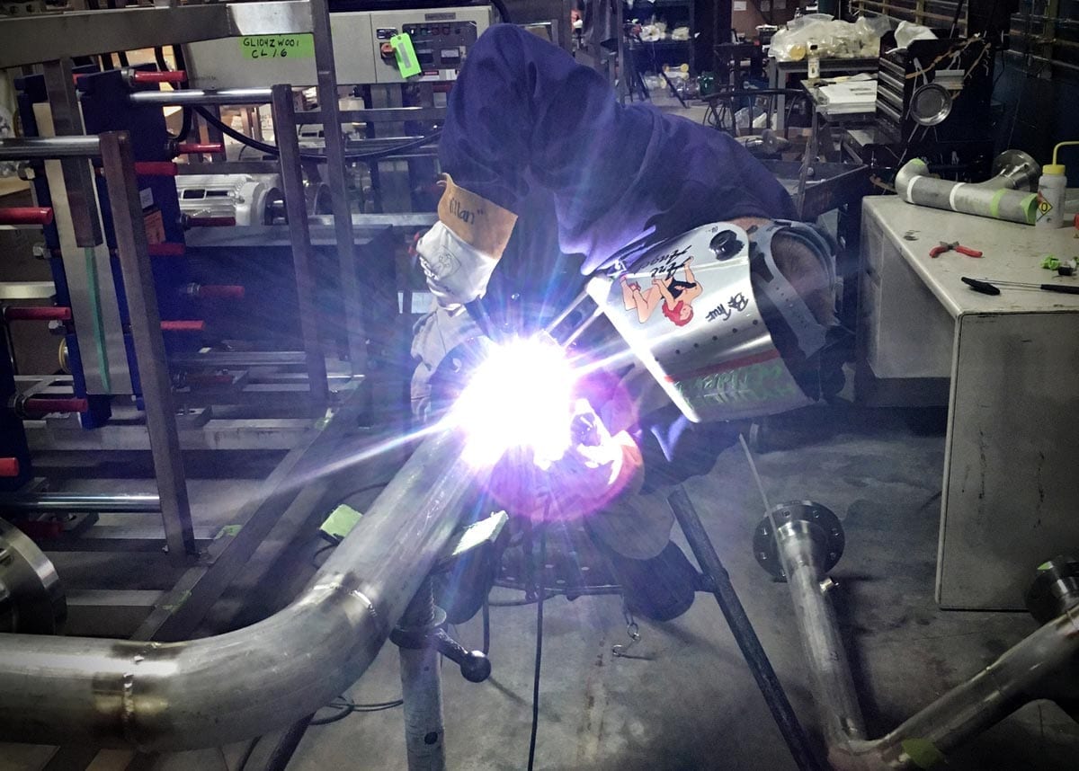 Piping services welder